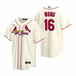 Men's Nike St. Louis Cardinals #16 Kolten Wong Cream Alternate Stitched Baseball Jersey