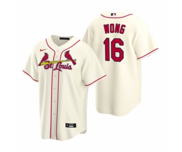 Men's Nike St. Louis Cardinals #16 Kolten Wong Cream Alternate Stitched Baseball Jersey