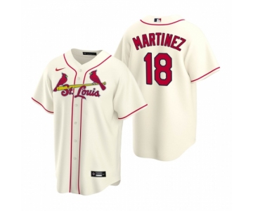 Men's Nike St. Louis Cardinals #18 Carlos Martinez Cream Alternate Stitched Baseball Jersey