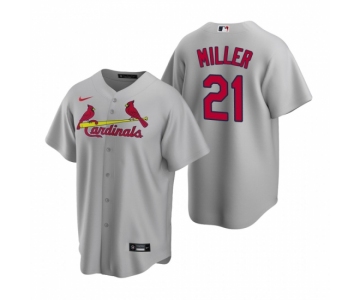 Men's Nike St. Louis Cardinals #21 Andrew Miller Gray Road Stitched Baseball Jersey