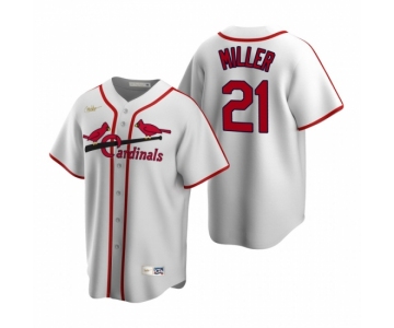 Men's Nike St. Louis Cardinals #21 Andrew Miller White Cooperstown Collection Home Stitched Baseball Jersey