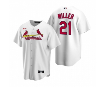 Men's Nike St. Louis Cardinals #21 Andrew Miller White Home Stitched Baseball Jersey