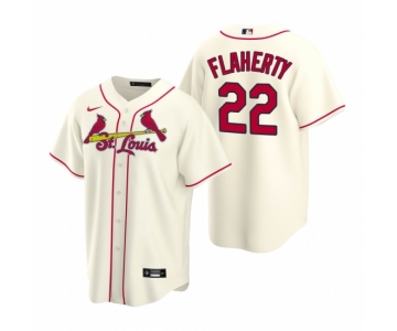 Men's Nike St. Louis Cardinals #22 Jack Flaherty Cream Alternate Stitched Baseball Jersey