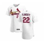 Men's Nike St. Louis Cardinals #22 Jack Flaherty White Home 2020 Authentic Player Baseball Jersey