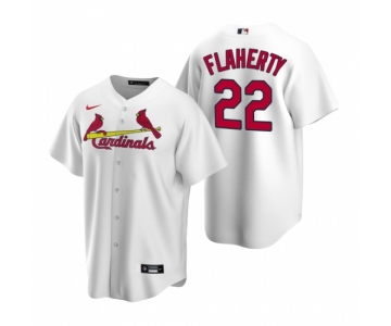 Men's Nike St. Louis Cardinals #22 Jack Flaherty White Home Stitched Baseball Jersey