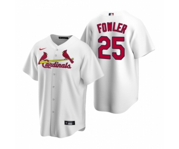 Men's Nike St. Louis Cardinals #25 Dexter Fowler White Home Stitched Baseball Jersey