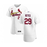 Men's Nike St. Louis Cardinals #29 Alex Reyes White Home 2020 Authentic Player Baseball Jersey