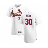 Men's Nike St. Louis Cardinals #30 Tyler Webb White Home 2020 Authentic Player Baseball Jersey