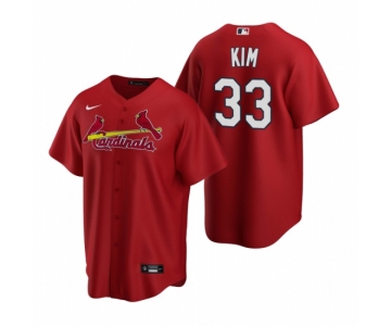 Men's Nike St. Louis Cardinals #33 Kwang-hyun Kim Red Alternate Stitched Baseball Jersey