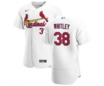 Men's Nike St. Louis Cardinals #38 Kodi Whitley White Home 2020 Authentic Player Baseball Jersey