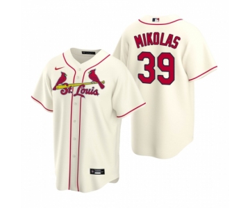 Men's Nike St. Louis Cardinals #39 Miles Mikolas Cream Alternate Stitched Baseball Jersey