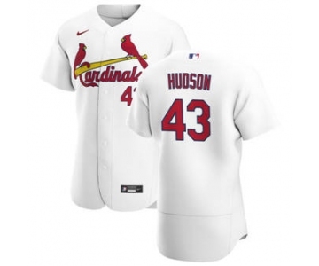 Men's Nike St. Louis Cardinals #43 Dakota Hudson White Home 2020 Authentic Player Baseball Jersey