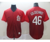 Men's Nike St. Louis Cardinals #46 Goldschmidt Red Drift Fashion MLB Jersey