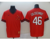 Men's Nike St. Louis Cardinals #46 Goldschmidt Red M&N MLB Jersey