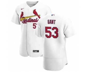 Men's Nike St. Louis Cardinals #53 John Gant White Home 2020 Authentic Player Baseball Jersey