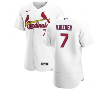 Men's Nike St. Louis Cardinals #7 Andrew Knizner White Home 2020 Authentic Player Baseball Jersey