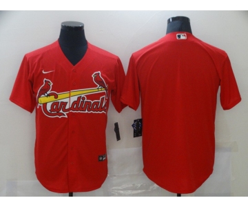 Men's Nike St. Louis Cardinals Blank Red Cool Base Home Stitched Baseball Jersey