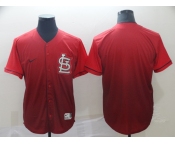 Men's Nike St. Louis Cardinals Blank Red Drift Fashion MLB Jersey