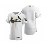 Men's Nike St. Louis Cardinals Blank White 2020 Authentic Golden Edition Baseball Jersey