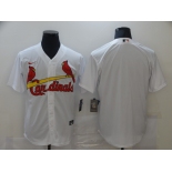 Men's Nike St. Louis Cardinals Blank White Cool Base Home Stitched Baseball Jersey