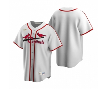 Men's Nike St. Louis Cardinals Blank White Cooperstown Collection Home Stitched Baseball Jersey