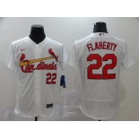 Men's Nike St. Louis Cardinals#22 Jack Flaherty White Flex Base Home Stitched Baseball Jersey