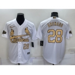 Men's St Louis Cardinals #28 Nolan Arenado Number White 2022 All Star Stitched Cool Base Nike Jersey