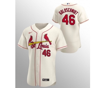 Men's St. Louis Cardinals #46 Paul Goldschmidt Cream Flex Base Stitched MLB Jersey