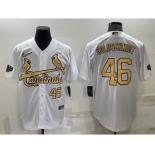 Men's St Louis Cardinals #46 Paul Goldschmidt Number White 2022 All Star Stitched Cool Base Nike Jersey