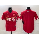 Men's St. Louis Cardinals Blank Red 2024 City Connect Limited Stitched Baseball Jersey