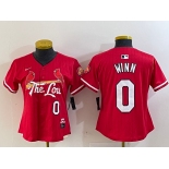 Women's St Louis Cardinals #0 Masyn Winn Red 2024 City Connect Limited Stitched Baseball Jersey