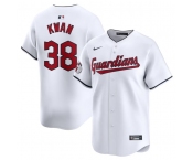 Men's Cleveland Guardians #38 Steven Kwan White Home Limited Baseball Stitched Jersey