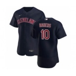 Men's Nike Cleveland Indians #10 Jake Bauers Navy Alternate 2020 Authentic Player Baseball Jersey