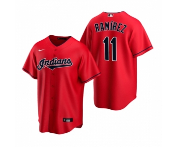 Men's Nike Cleveland Indians #11 Jose Ramirez Red Alternate Stitched Baseball Jersey