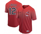 Men's Nike Cleveland Indians #12 Francisco Lindor Red Drift Fashion MLB Jersey