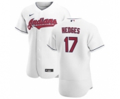 Men's Nike Cleveland Indians #17 Austin Hedges White Home 2020 Authentic Team Baseball Jersey