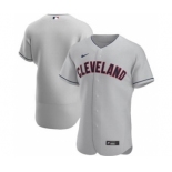 Men's Nike Cleveland Indians 2020 Gray Road Authentic Official Team Baseball Jersey