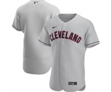 Men's Nike Cleveland Indians 2020 Gray Road Authentic Official Team Baseball Jersey