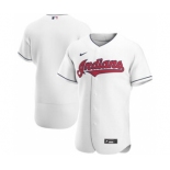 Men's Nike Cleveland Indians 2020 White Home Authentic Team Baseball Jersey