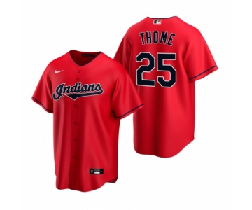 Men's Nike Cleveland Indians #25 Jim Thome Red Alternate Stitched Baseball Jersey