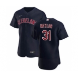 Men's Nike Cleveland Indians #31 Josh Naylor Navy Alternate 2020 Authentic Player Baseball Jersey