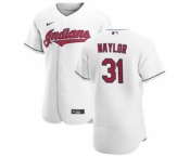 Men's Nike Cleveland Indians #31 Josh Naylor White Home 2020 Authentic Team Baseball Jersey