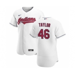 Men's Nike Cleveland Indians #46 Beau Taylor White Home 2020 Authentic Team Baseball Jersey