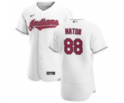 Men's Nike Cleveland Indians #88 Phil Maton White Home 2020 Authentic Team Baseball Jersey