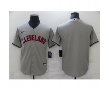 Men's Nike Cleveland Indians Blank Gray Home Baseball Jersey