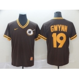 Men's Nike Diego Padres  #19 Tony Gwynn Brown Throwback MLB Jersey