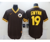 Men's Nike New Majestic San Diego Padres #19 Tony Gwynn Brown Retro MLB Jersey