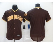 Men's Nike Padres Blank Brown 2020 Baseball Flexbase Jersey