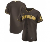 Men's Nike San Diego Padres 2020 Brown Authentic Alternate Team Baseball Jersey