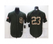 Men's Nike San Diego Padres #23 Fernando Tatis Jr.Green Game Salute to Service Baseball Jersey